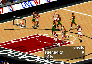 Скриншот игры NBA Live 97